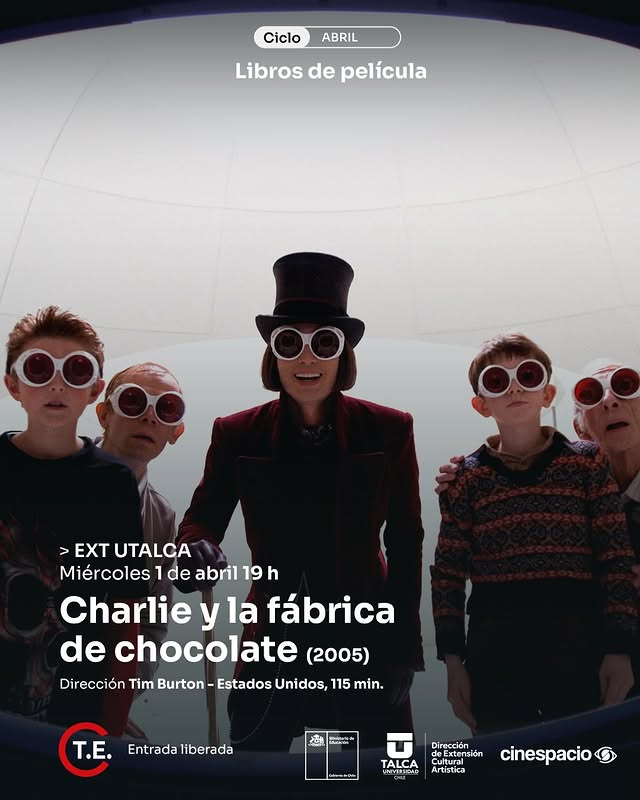 Cartelera de Cine ciclo de abril 2026 "Libros de Pelíclas"