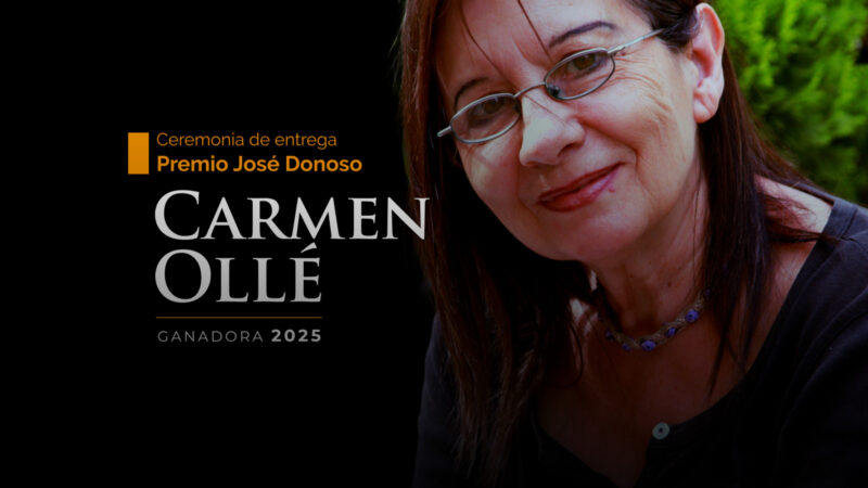 Portada con imagen de la ganadora del Premio José Donoso 2025